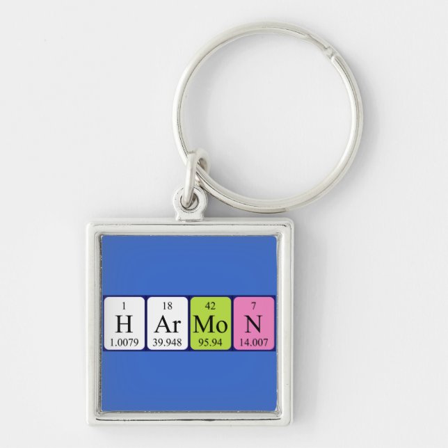 Harmon periodic table name keyring (Front)