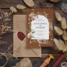 Harmonia Autumn Floral | Boho Orange Rust Wedding
