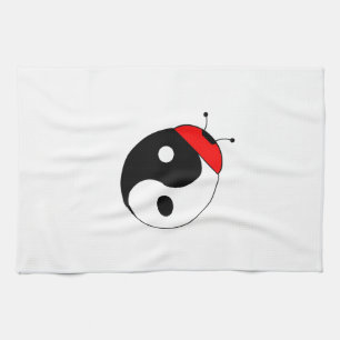 harmonia ladybug tea towel