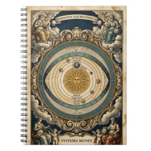Harmonia Macrocosmica Antique Solar System Chart Notebook
