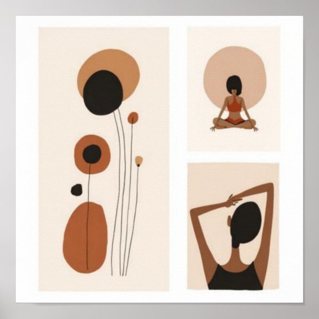 Harmonic Flow – Abstract Botanical Wall Art XI (Front)