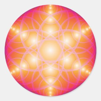 Harmonic Flower Of Life Classic Round Sticker