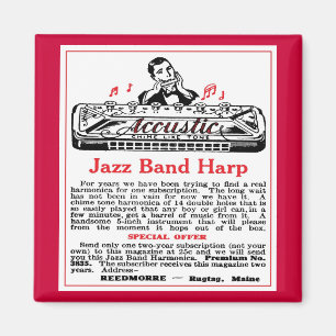 Harmonica Ad Magnet