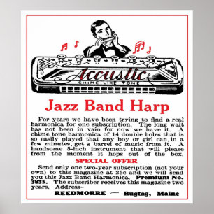 Harmonica Ad Poster