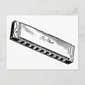 Harmonica/Blues Harp Postcard