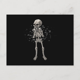 Harmonica Blues Skull Instrument Acoustic Gift Postcard