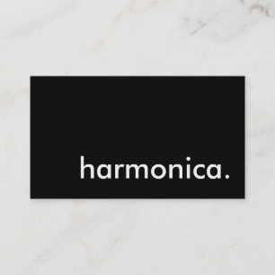 harmonica. business card