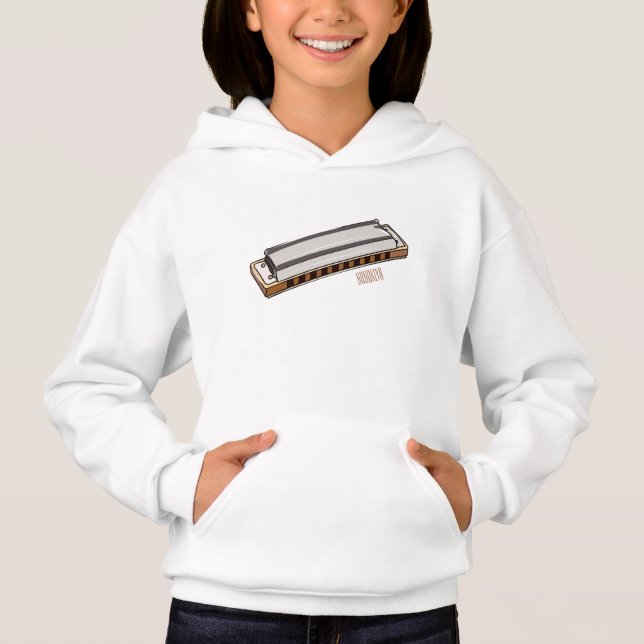 Harmonica cartoon illustration (Front)