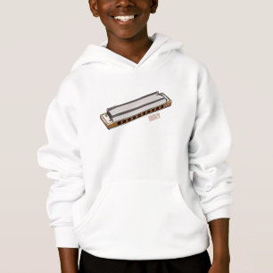 Harmonica cartoon illustration