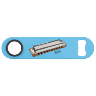 Harmonica cartoon illustration