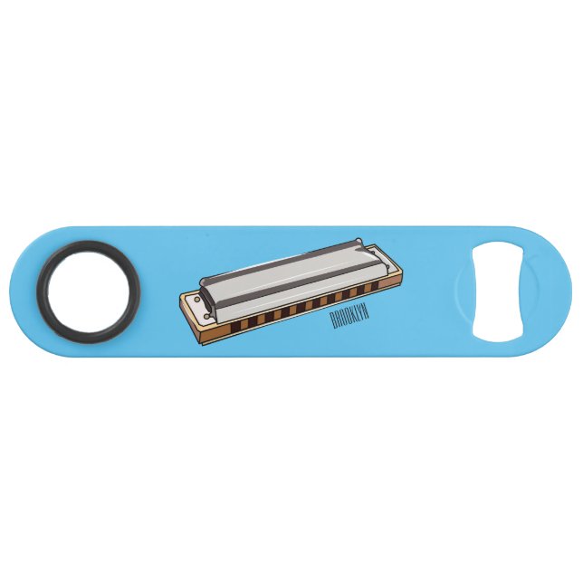 Harmonica cartoon illustration (Front (Horizontal))