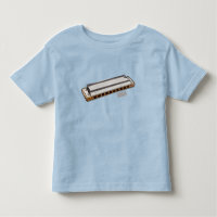 Harmonica cartoon illustration