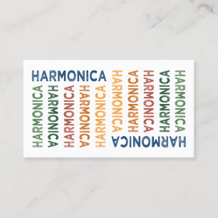 Harmonica Colourful Business Card