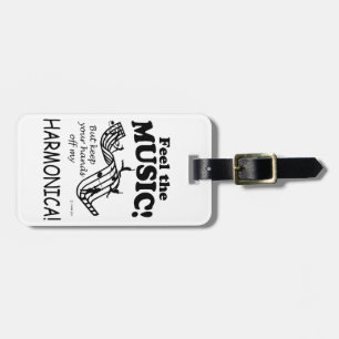 Harmonica Feel The Music Luggage Tag