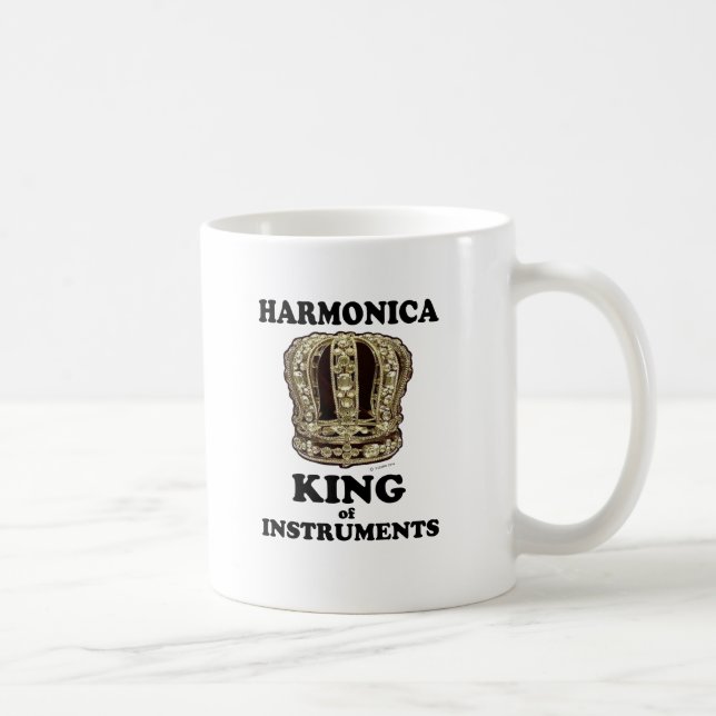 Harmonica King of Instruments Coffee Mug (Right)
