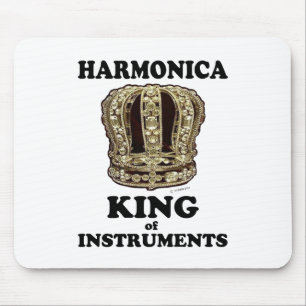 Harmonica King of Instruments Mouse Mat