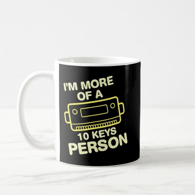 Harmonica Lover Retro Funny Wordplay Harmonicists  Coffee Mug (Left)