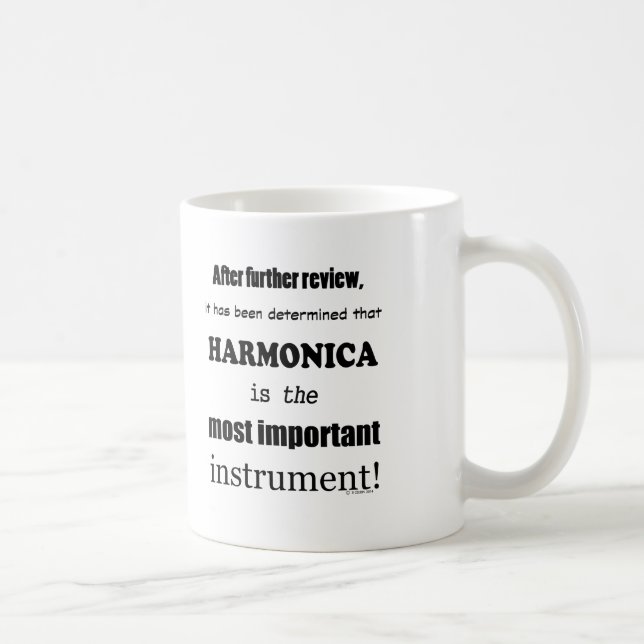 Harmonica Most Important Instrument Coffee Mug (Right)