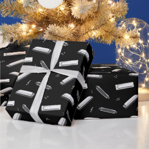 Harmonica Mouth Organ Player Wrapping Paper