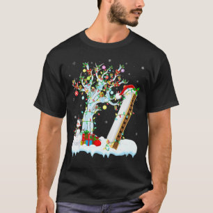 Harmonica Music Xmas Tree Lighting Santa Harmonica T-Shirt