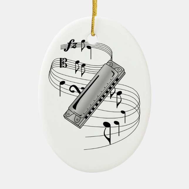 Harmonica Ornament (Front)