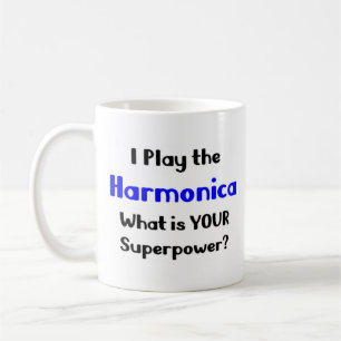 harmonica player coffee mug