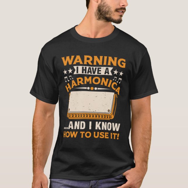 Harmonica Player  Harmonica Player T-Shirt (Front)