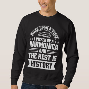 Harmonica Player & Mouth Harp Designs For Harmonic Sweatshirt