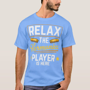 Harmonica Player Music Instrument Mouth Organ Harm T-Shirt
