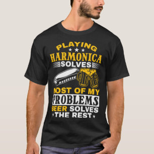 Harmonica Player Playing Harmonica T-Shirt