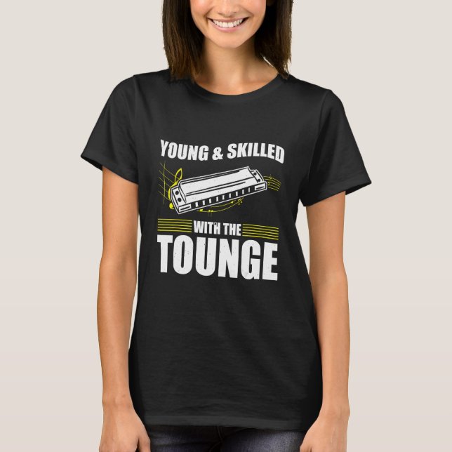Harmonica Playing For Harmonica Player Harmonica T T-Shirt (Front)