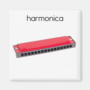 Harmonica Refrigerator Magnet