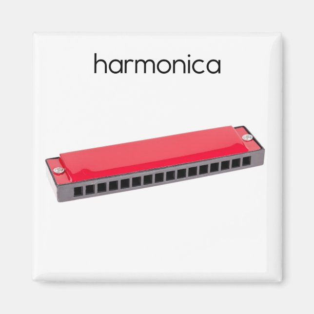 Harmonica Refrigerator Magnet (Front)