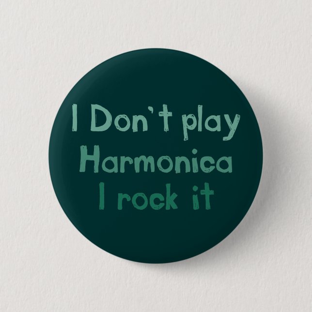 Harmonica Rock It Button (Front)