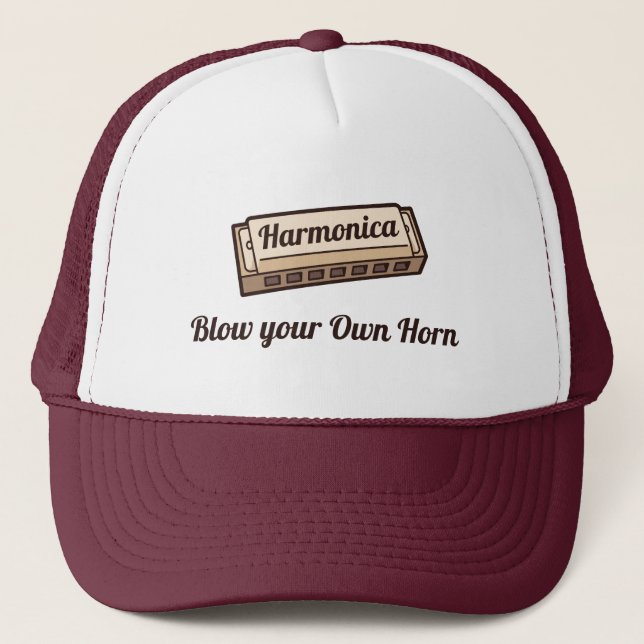 Harmonica Trucker Hat (Front)