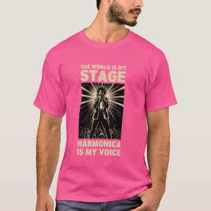 Harmonicas For Beginners Mouth Organ Player Harmon T-Shirt