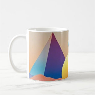 Harmonious blend of textures, gradients coffee mug