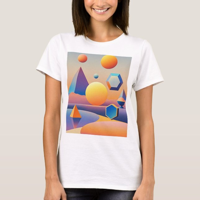 Harmonious blend of textures, gradients T-Shirt (Front)