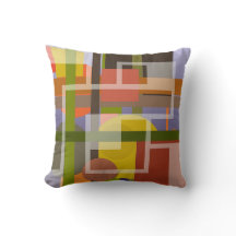 Harmonious Cushion with Modern Abstract Design