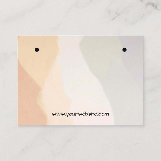 Harmonious Earth Colours Earrings Display Card (Front)