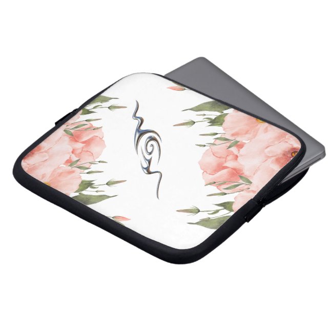 Harmonious lines, laptop sleeve (Front Top)