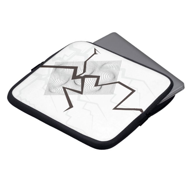 Harmonious lines, laptop sleeve (Front Top)