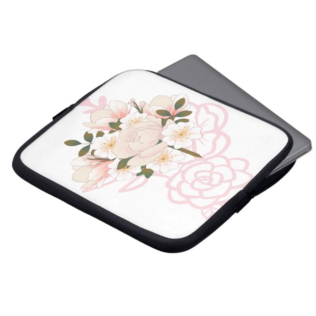 Harmonious lines, laptop sleeve (Front Top)