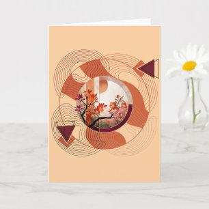 Harmonious Orange Blossom Circles Card
