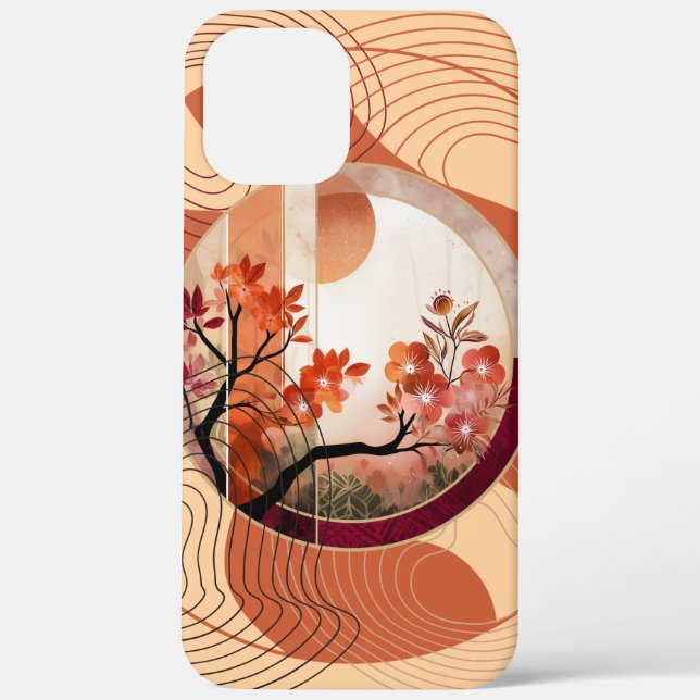 Harmonious Orange Blossom Circles Case-Mate iPhone Case (Back)