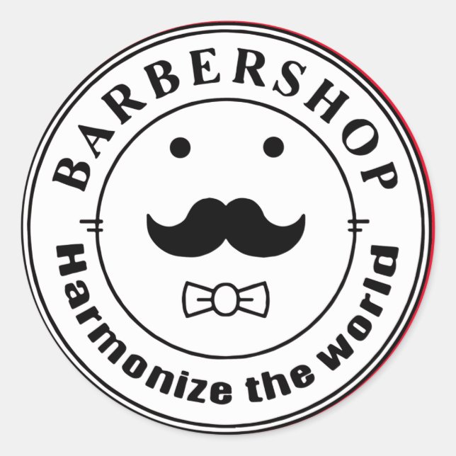 Harmonise the World Classic Round Sticker (Front)