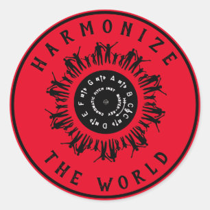 Harmonise the World Logo Classic Round Sticker