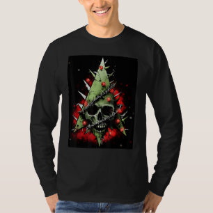 Harmonising Contrasts Christmas Tree Meets Punk-Ro T-Shirt