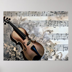 Harmonising Technology, musical illustration, Poster