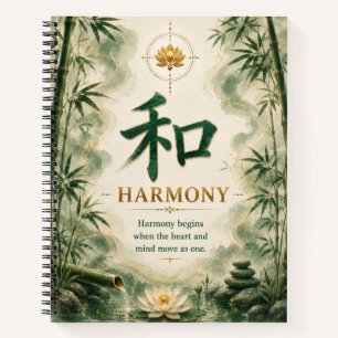 Harmony (和) Chinese Character Notebook